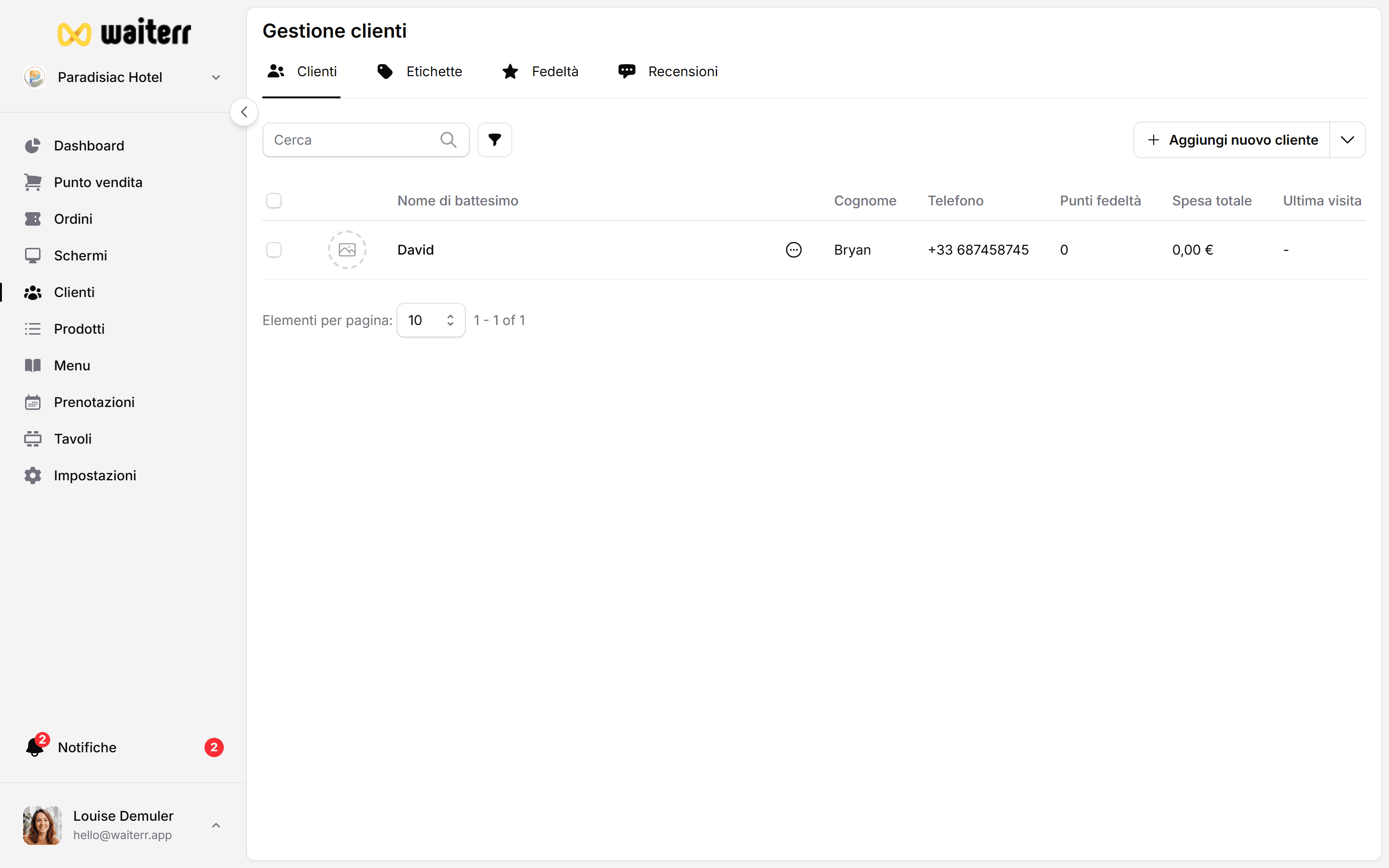 Waiterr Manager — client file